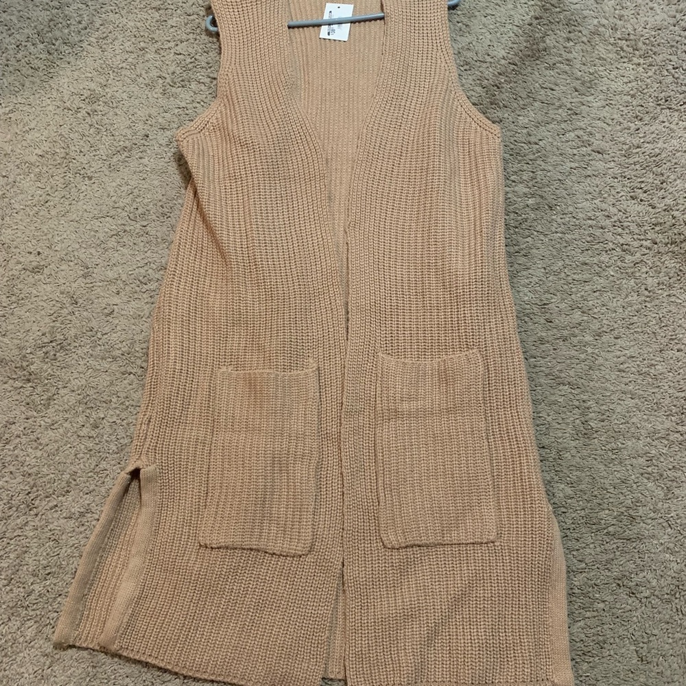 NWT Lumiere Full Length Sweater Vest Large